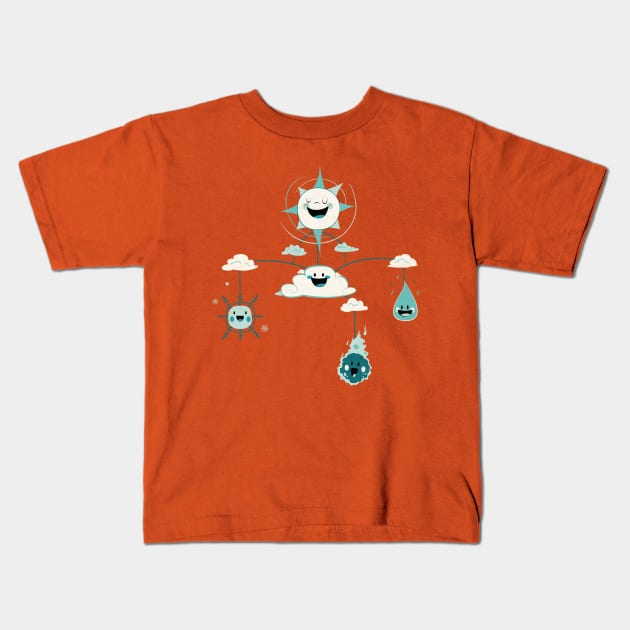 Mobile Weather Kids T-Shirt by Rick_H